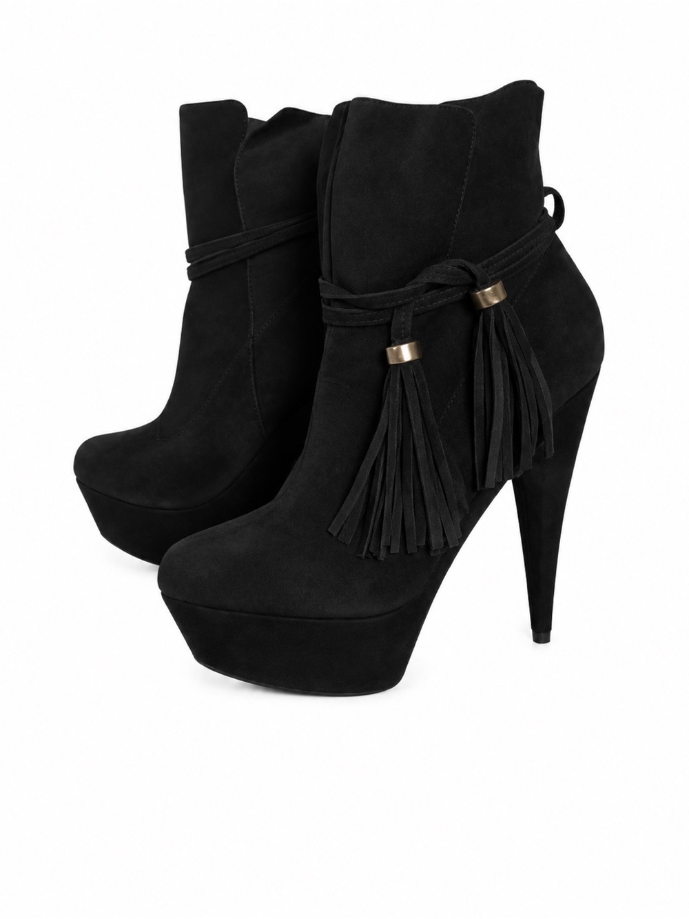 Size 6 Colin Stuart Black Suede platform bootie